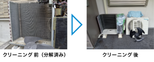 エアコン完全分解クリーニング　室外機